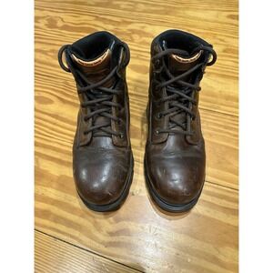 Timberland PRO 247 Mens Brown‎ Leather Lace Up Work Boots Ankle Height